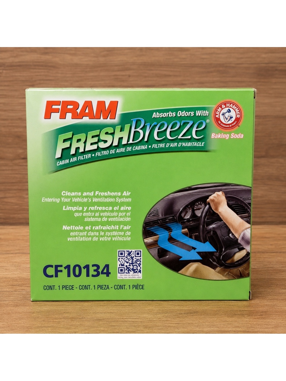FRAM CF10134 Fresh Breeze Cabin Air Filter with Arm & Hammer SEALED 1-PACK